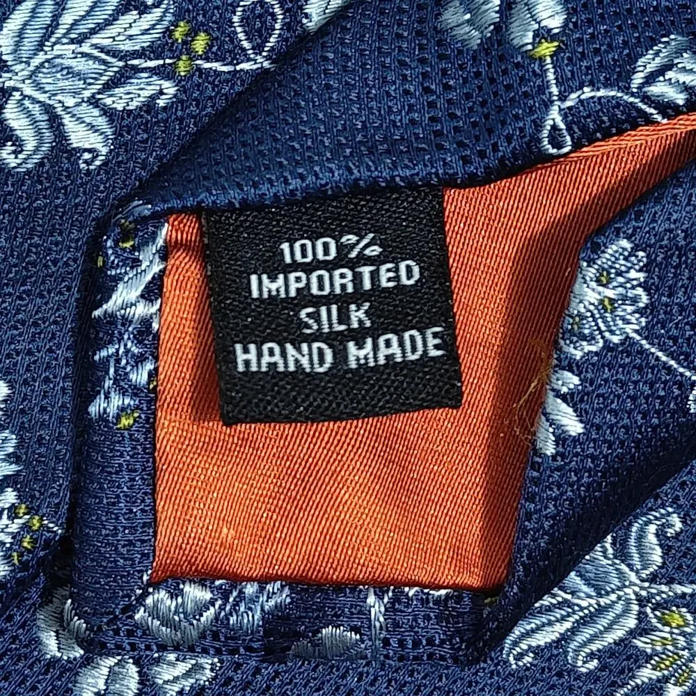 Ben Sherman Blue Floral Silk Tie Mens